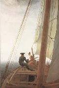 Caspar David Friedrich On the Sail-boat (mk10) china oil painting reproduction